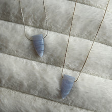 Load image into Gallery viewer, Blue Lace Agate | Polished Necklace