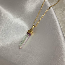 Load image into Gallery viewer, Aura Quartz // Gold Dipped Point Necklace