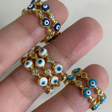 Load image into Gallery viewer, Evil Eye CZ Ring