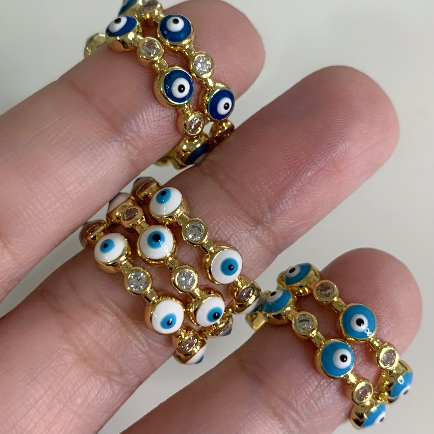 Evil Eye CZ Ring