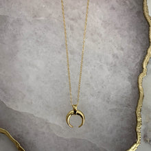 Load image into Gallery viewer, Dainty Crescent Necklace