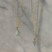 Load image into Gallery viewer, Aquamarine | Raw Dainty Necklace