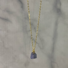 Load image into Gallery viewer, Tanzanite | Raw Dainty Necklace