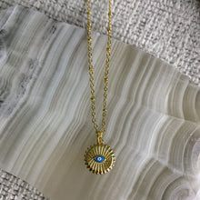 Load image into Gallery viewer, Evil Eye Sun Necklace