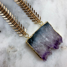 Load image into Gallery viewer, Amethyst // Slice Statement Necklace