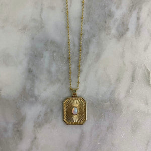 Opal Beam Necklace