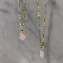 Load image into Gallery viewer, Rose Quartz | Raw Dainty Necklace