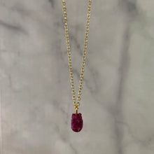 Load image into Gallery viewer, Ruby | Raw Dainty Necklace